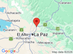 Map of Site Report: La Paz to Coroico, Bolivia